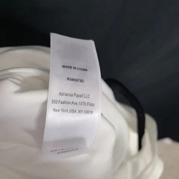 Adrianna Papell Womens Jumpsuit Size 14 Crew Neck Sleeveless Keyhole Back Crepe - Picture 11 of 13